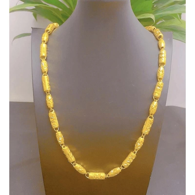 合金项链 项链 空心竹节项链60长