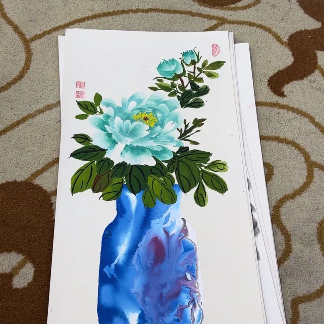 国画33-66卡纸作品艺