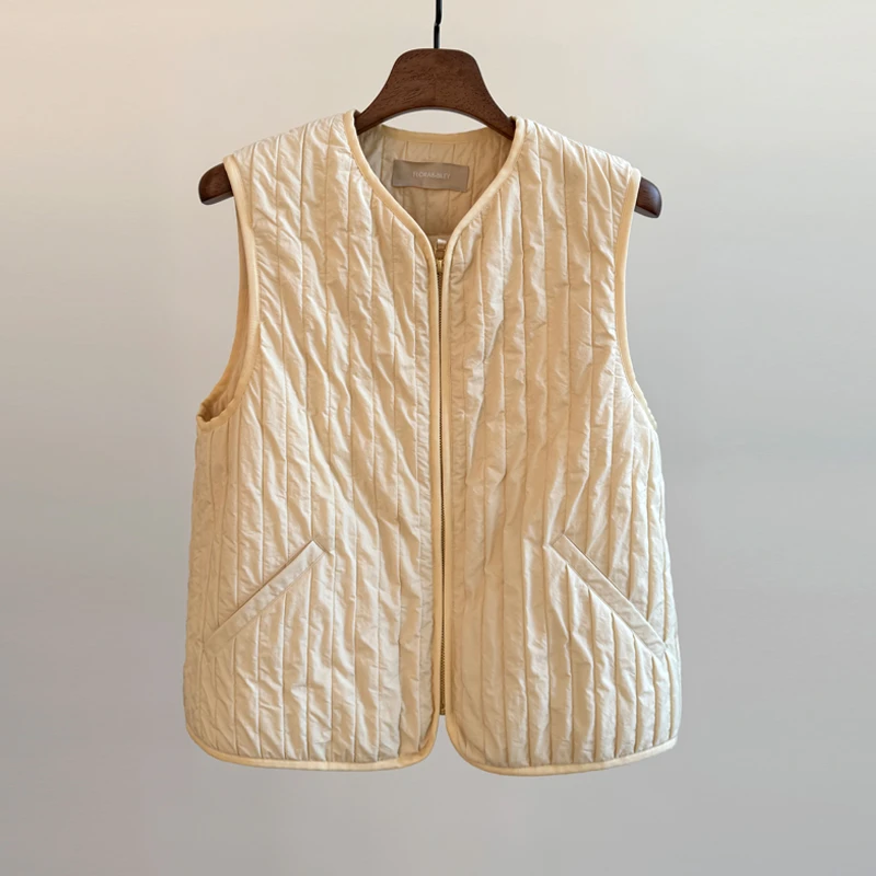 FLORA&AILEY夹棉绗线马甲