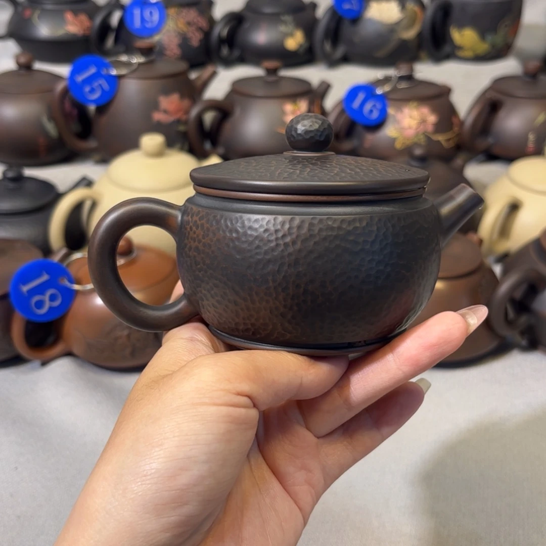 【闪购商品】红泥 锤纹壶 容量 160c c
