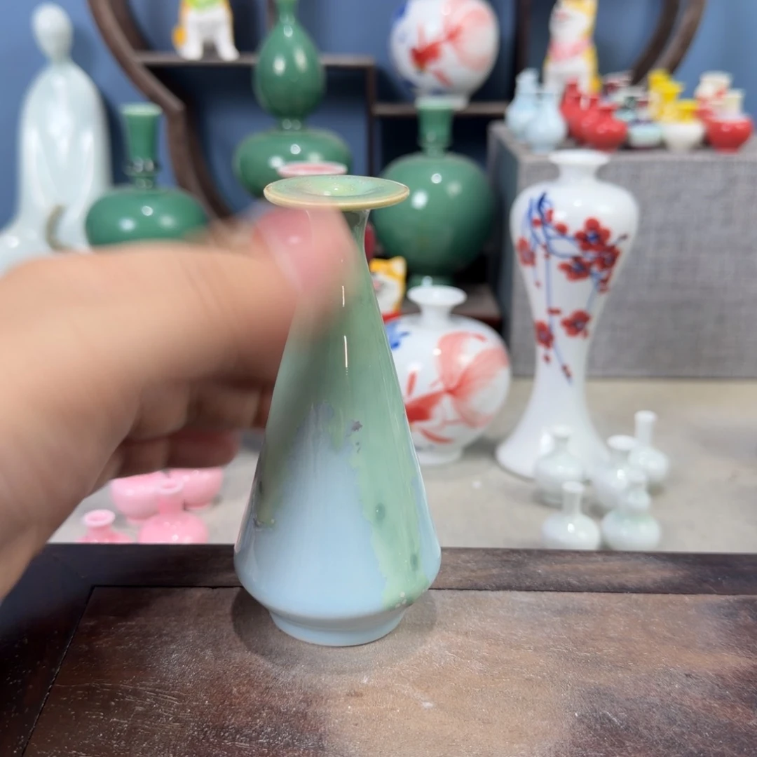 陶瓷手工小花器摆件