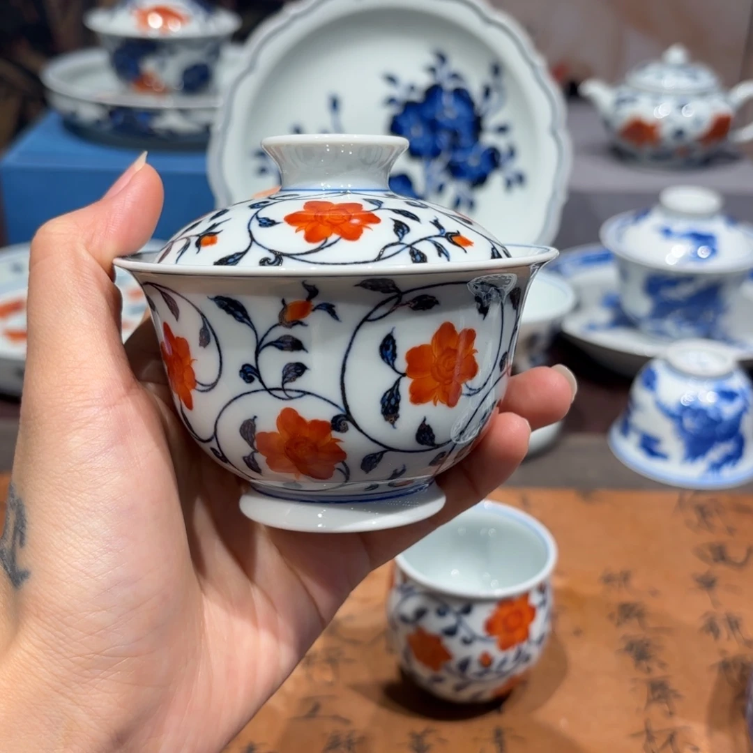 翠***滴手工手绘陶瓷茶具