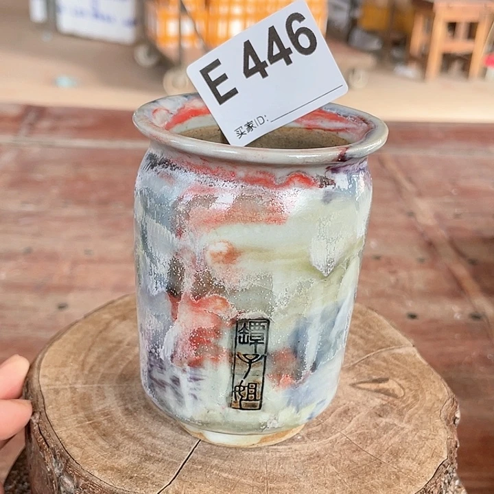 紫砂花盆煤气罐 外口6.5