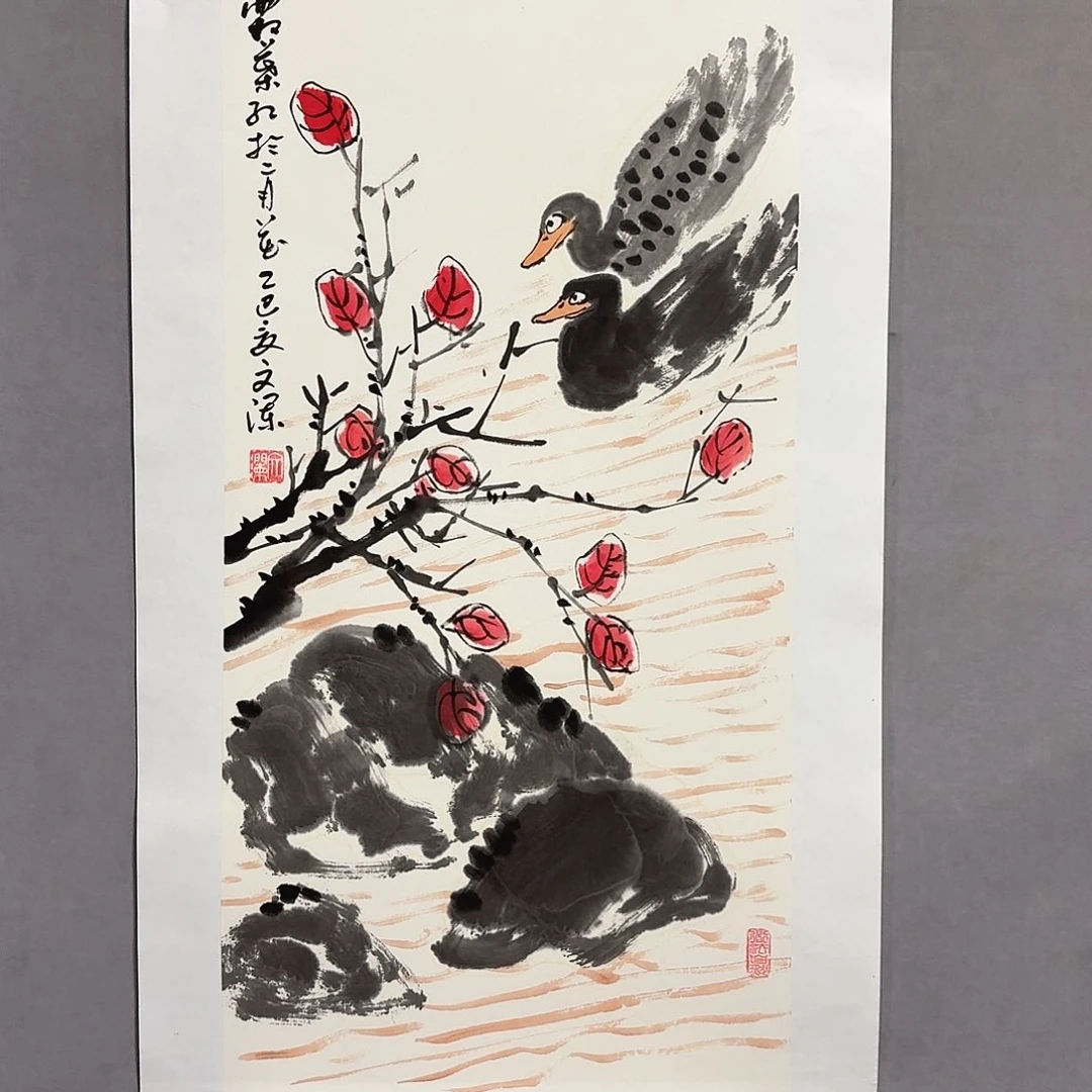 国画亲笔手绘放心去藏