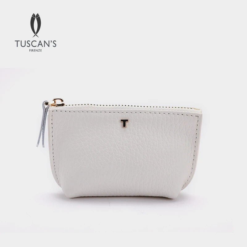 TUSCAN'S小巧精致手拿包荔枝纹真皮小包包女士休闲百搭时代集团