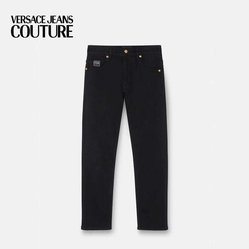 VERSACE JEANS COUTURE 女士Logo刺绣牛仔裤