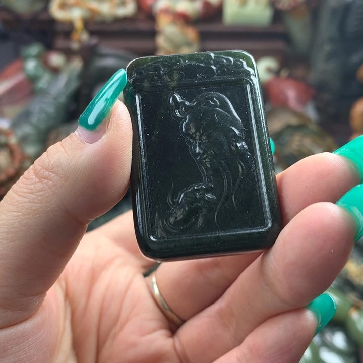 岫岩河磨玉（透闪石质玉）手把未镶嵌