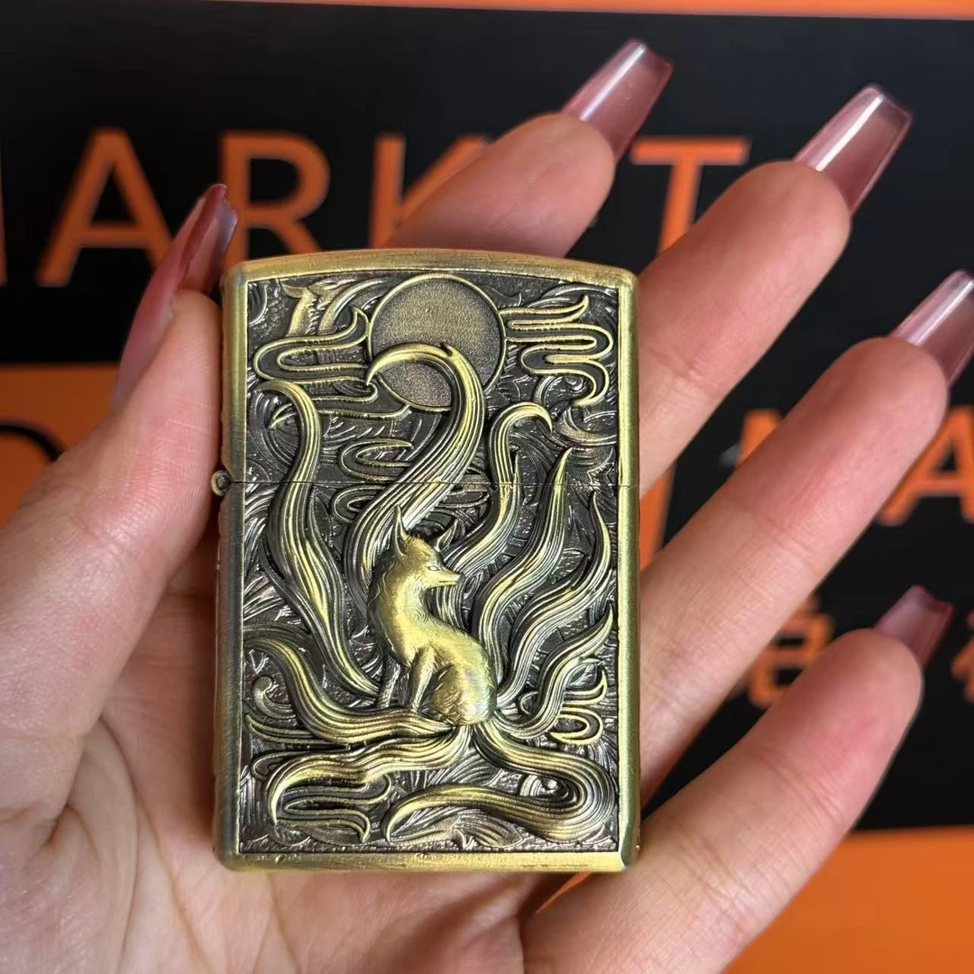 【火机总仓福利】佐罗青铜九尾狐防风打火机高档礼品男士送礼佳选