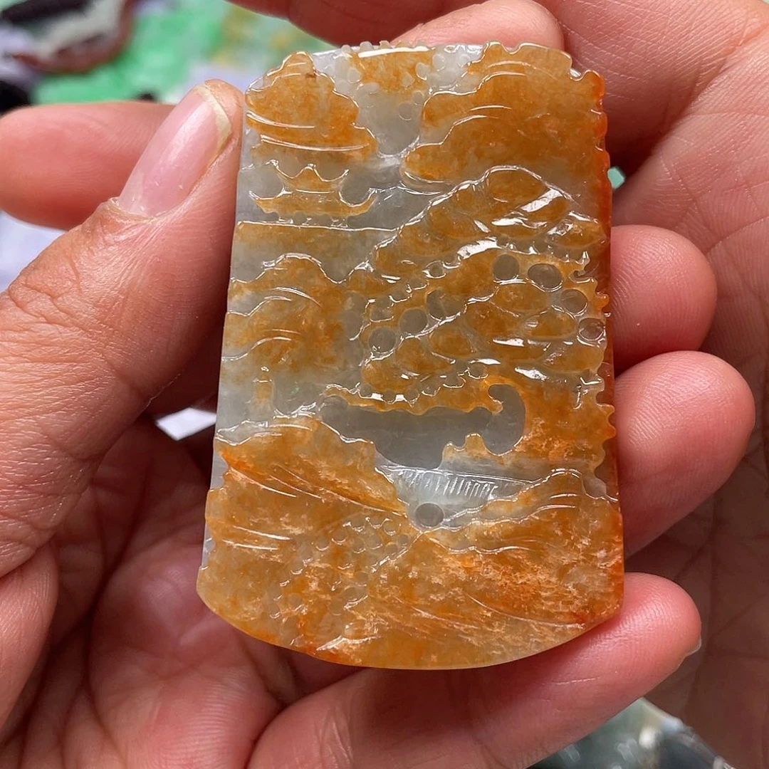 颈饰未镶嵌翡翠翡玉缘翡翠