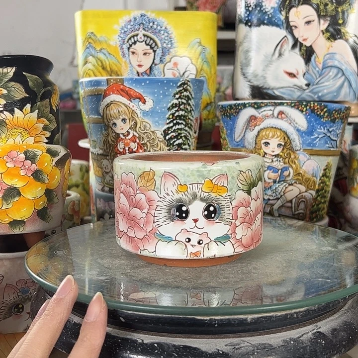 ‍***‍景德镇手绘花盆性价比超高