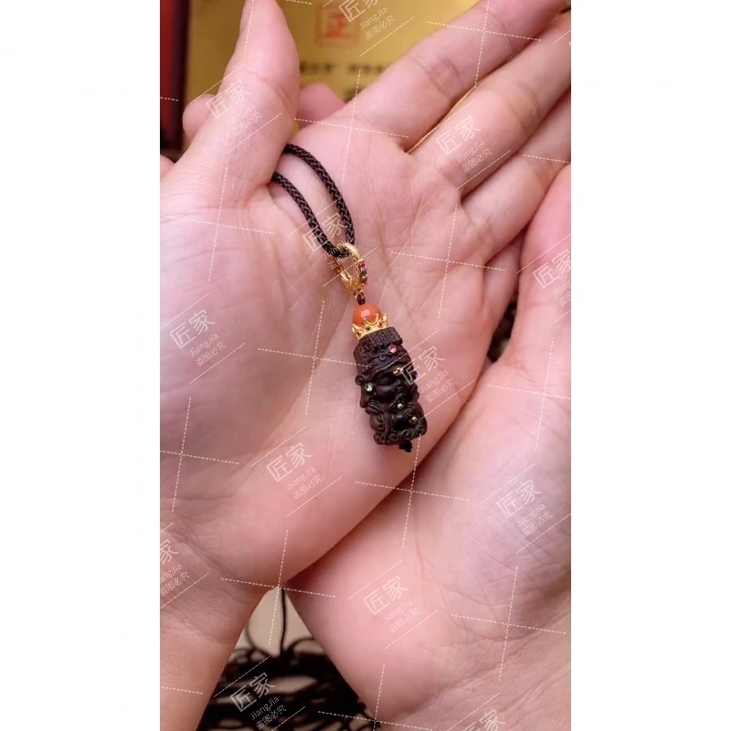 增香沉香木Y生蕾蕾BQ陳水雕刻妈祖（纹理随机）