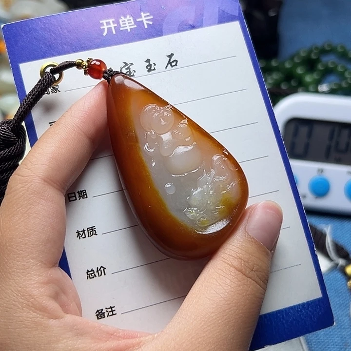 和田玉未镶嵌颈饰永**道