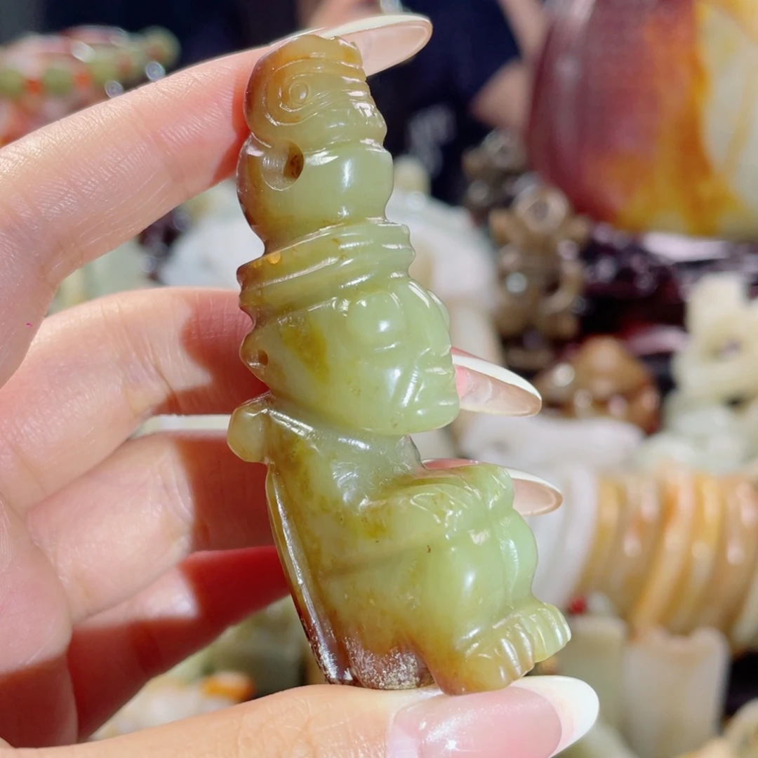 和田玉未镶嵌挂件51