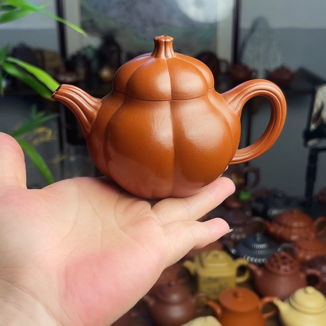 耳****壶紫砂原矿赵庄朱泥筋纹器