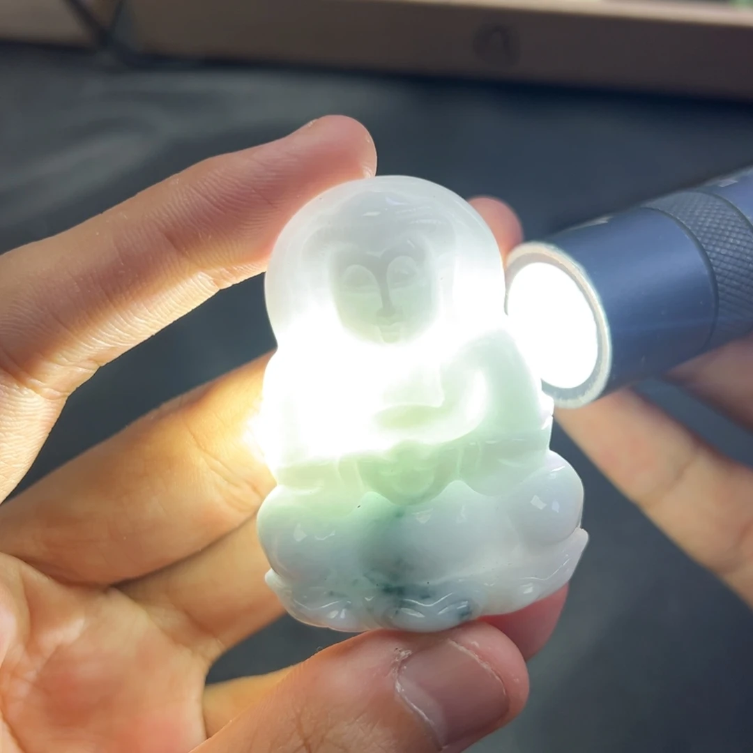 颈饰未镶嵌翡翠多样性翡翠手工观音拍一发一