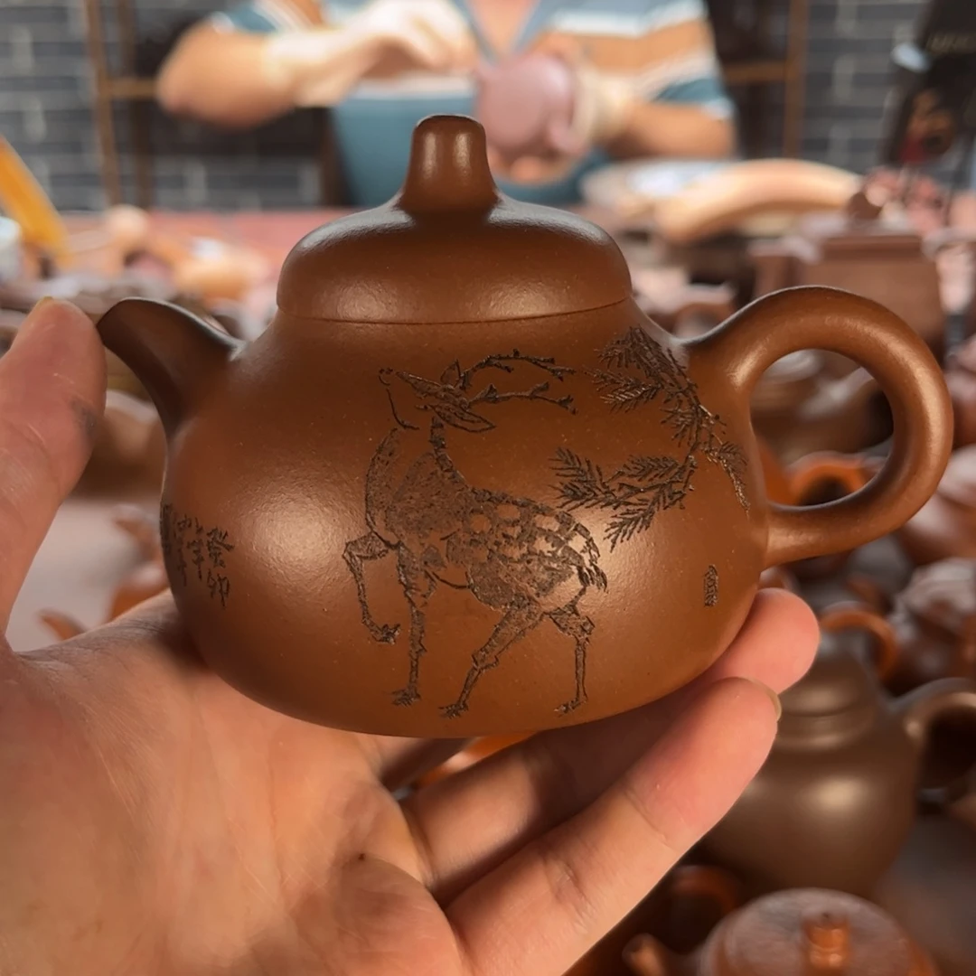 茶壶紫砂11 紫砂壶纯手工制作一手货源200c c