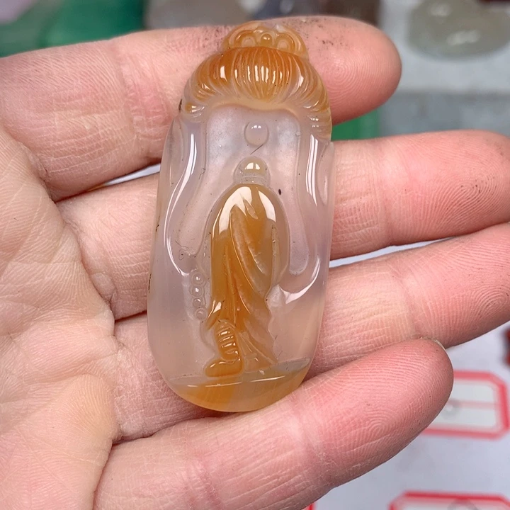 玛瑙/玉髓颈饰未镶嵌连***飞