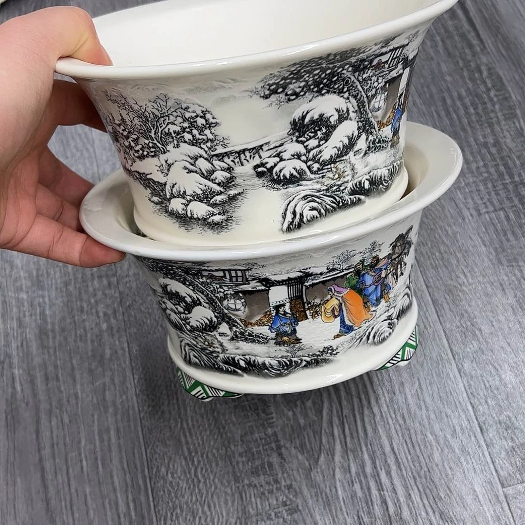 紫砂花盆最**村755号瑕疵2个20/10cm