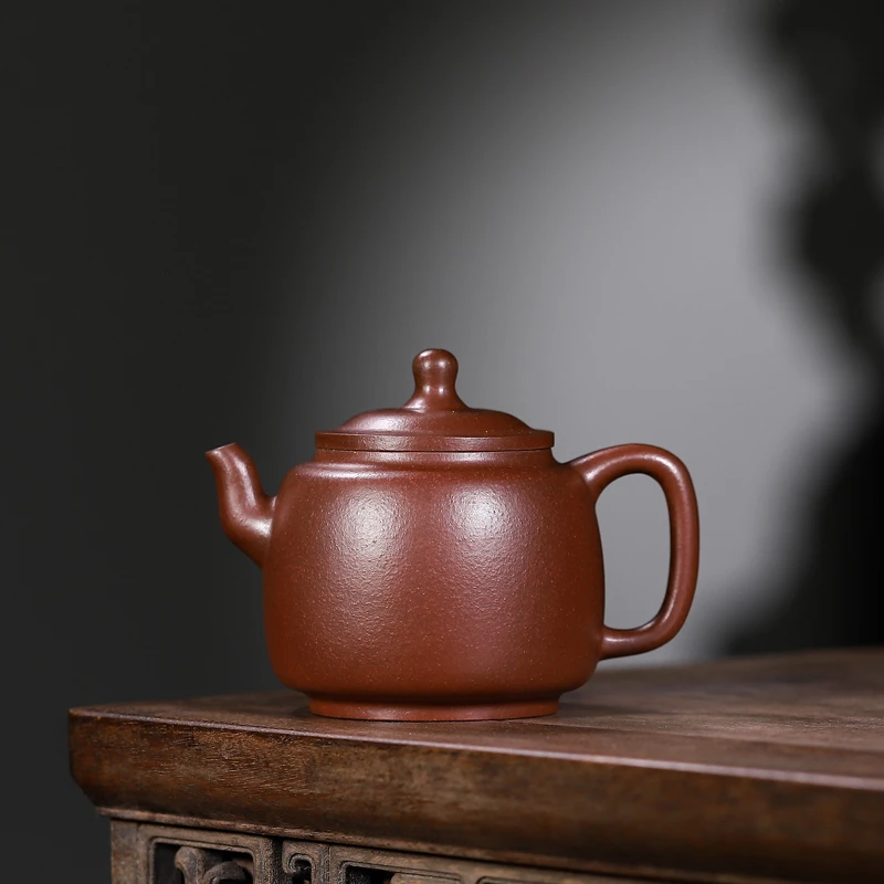 宜兴黄龙山原矿老料底槽清墨林壶200毫升家用全手工小容量泡茶壶