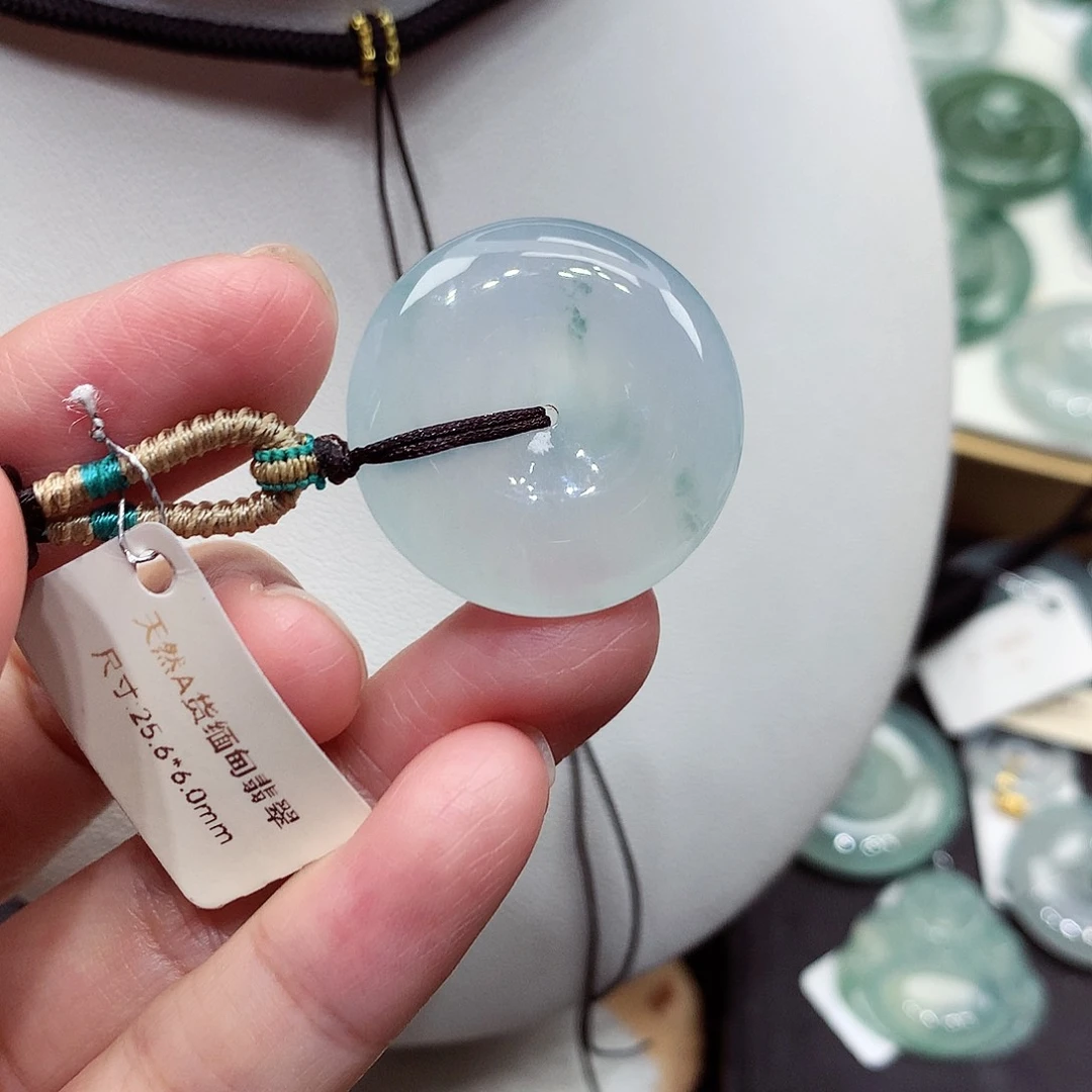 颈饰未镶嵌翡翠编号52，25.6/6