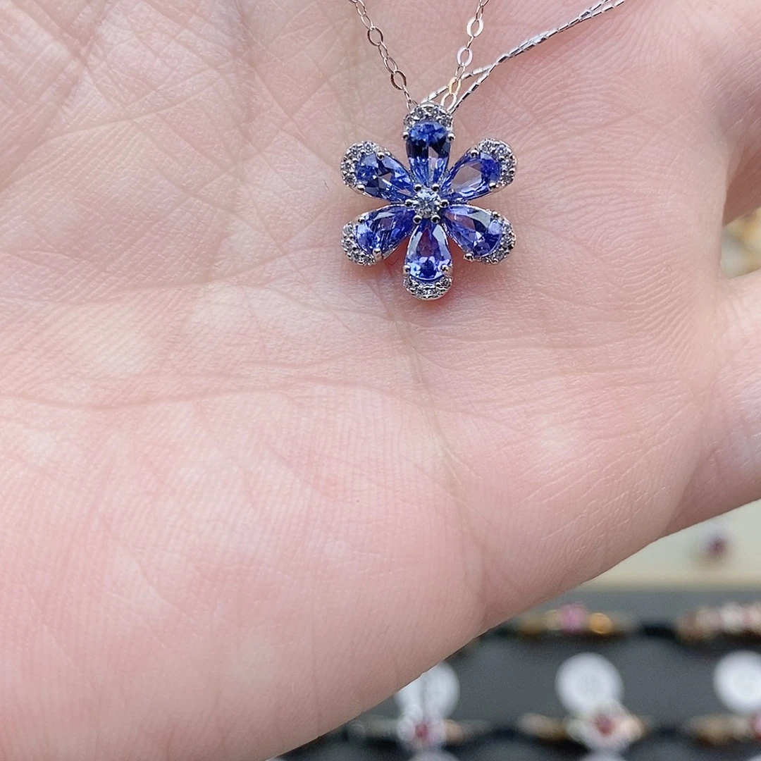 坦桑石吊坠(赠链)银S925镶嵌