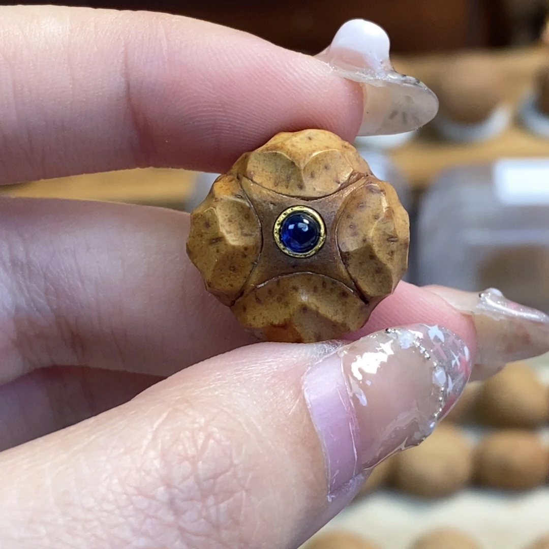 凤眼菩提吊坠镶嵌手工麒麟眼