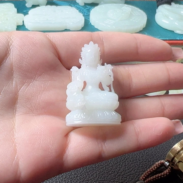 和田玉未镶嵌挂件16