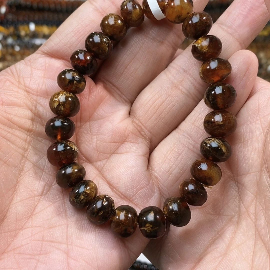 琥珀未镶嵌手链10蜜蜡