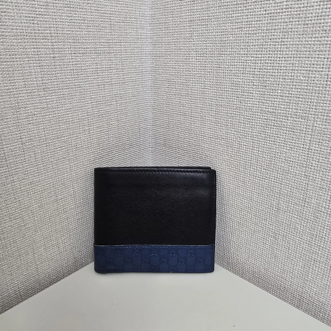 95新 GUCCI/古驰 古驰皮压花皮钱夹