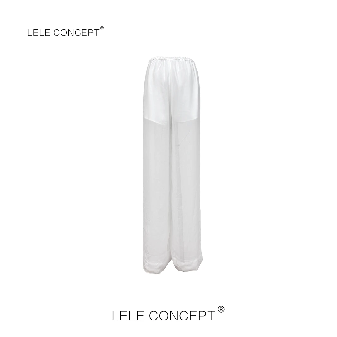 LELE CONCEPT丨【如一】夏季时尚百搭气质款透视长裤K0449