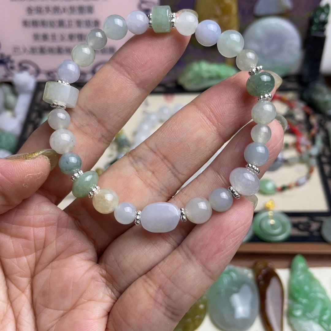 未镶嵌手链翡翠多宝手链