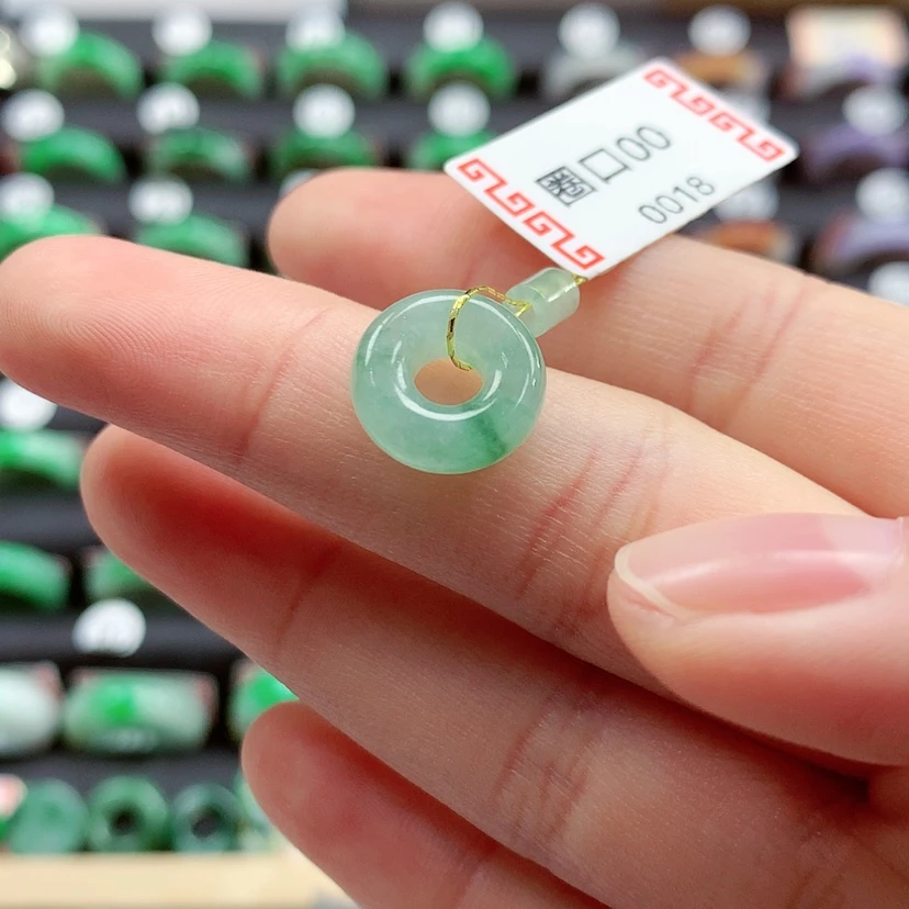 【闪购商品】翡翠戒指未镶嵌甜甜圈