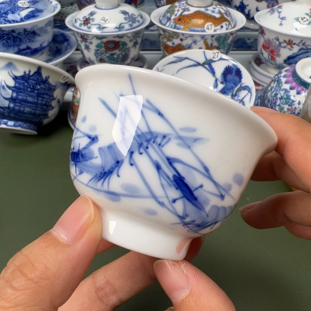 陶瓷景德镇纯手工纯手绘茶具木木11