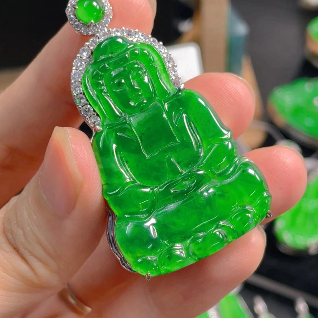 翡翠未镶嵌吊坠(不含链)