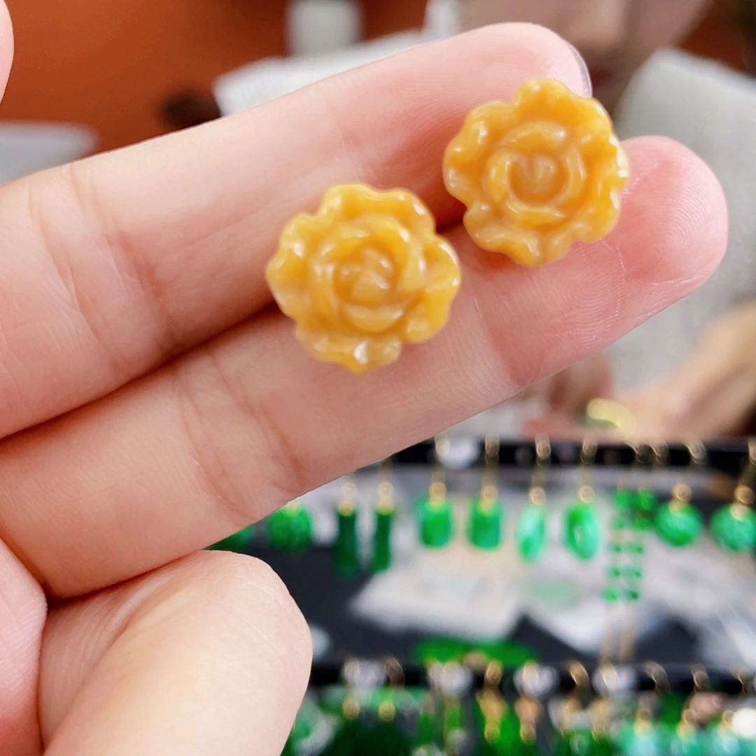 未镶嵌翡翠耳饰饰品