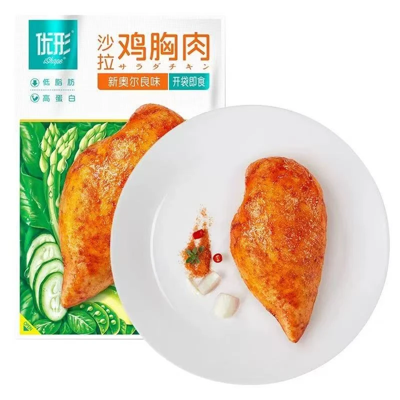 （短保12.07-03.06）优形沙拉鸡胸肉新奥尔良味100克*8袋