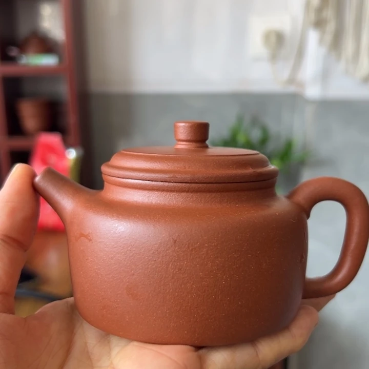 茶壶紫砂红降坡德中200cc