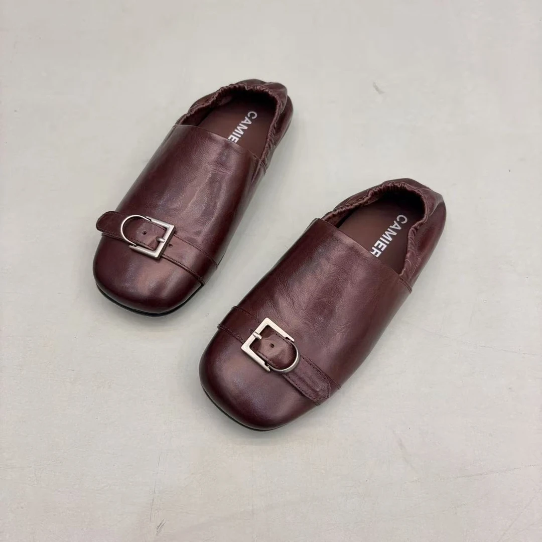 现货B1｜高端真皮羊里垫平底女鞋｜标准尺码｜2571-2