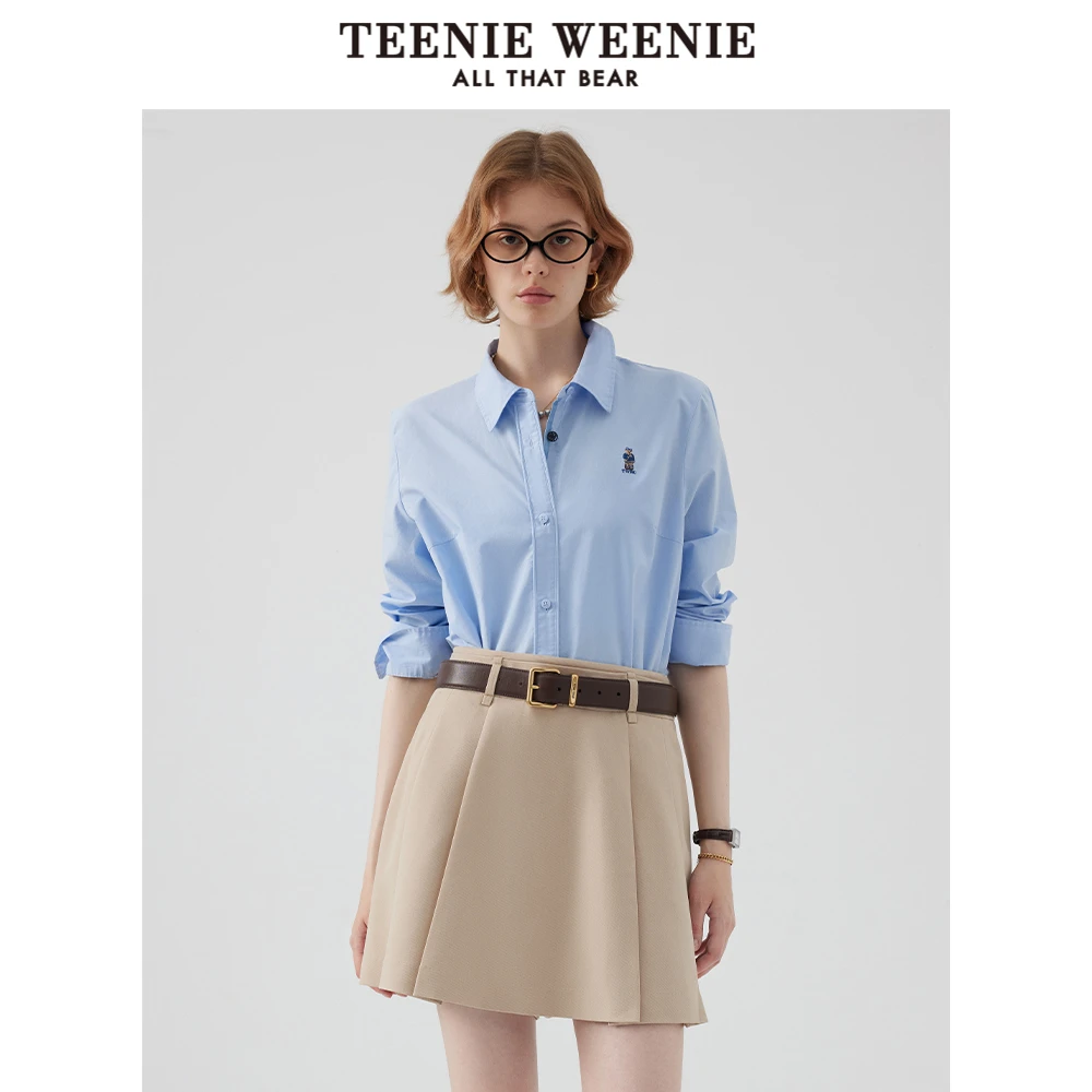 【女装优选KY】小熊早秋高腰休闲裙裤卡其色时尚短裤女TTTH243802W