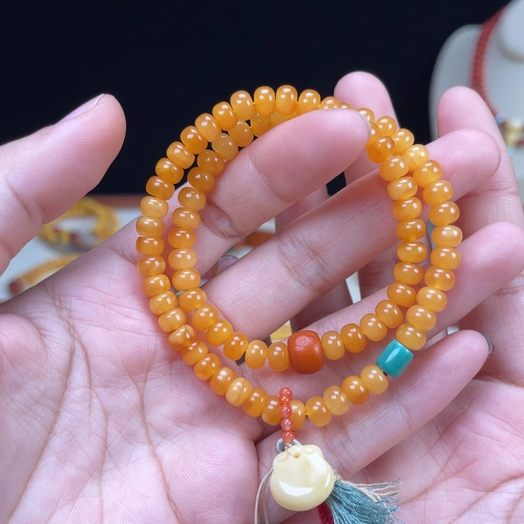 蜜蜡未镶嵌手链蜜蜡