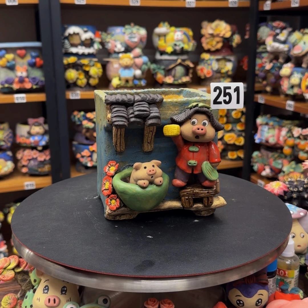 【闪购商品】粗陶手捏