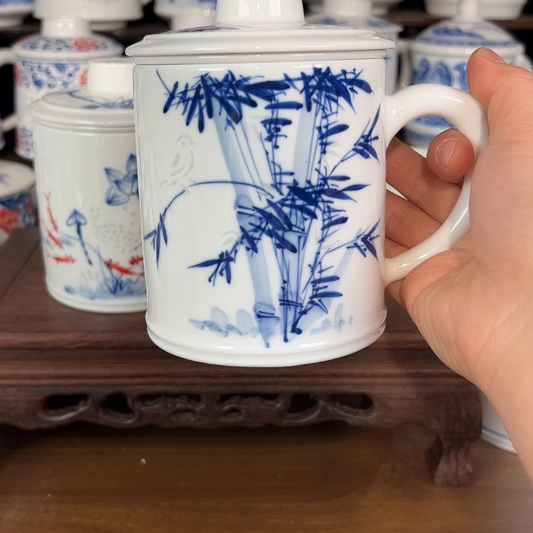 景德镇高温陶瓷办公杯家用