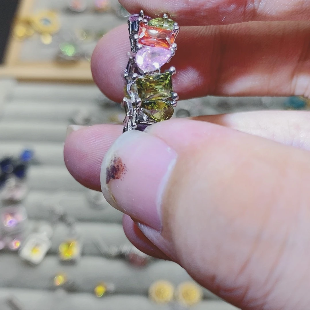 【闪购商品】水晶戒指银S925镶嵌