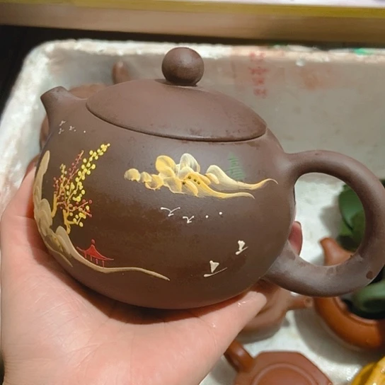 全手工，半手工制作宜兴紫砂壶