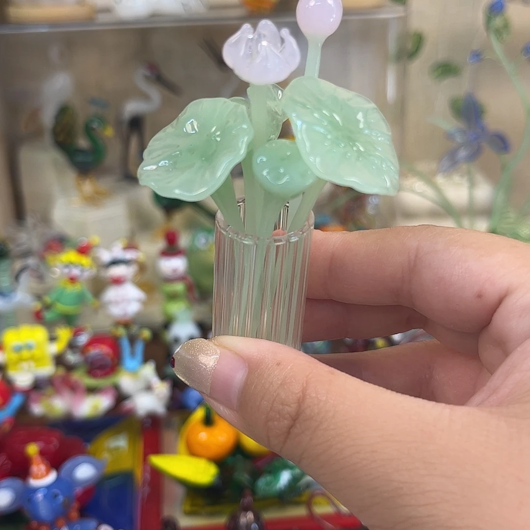 琉璃手工艺品琉璃荷花