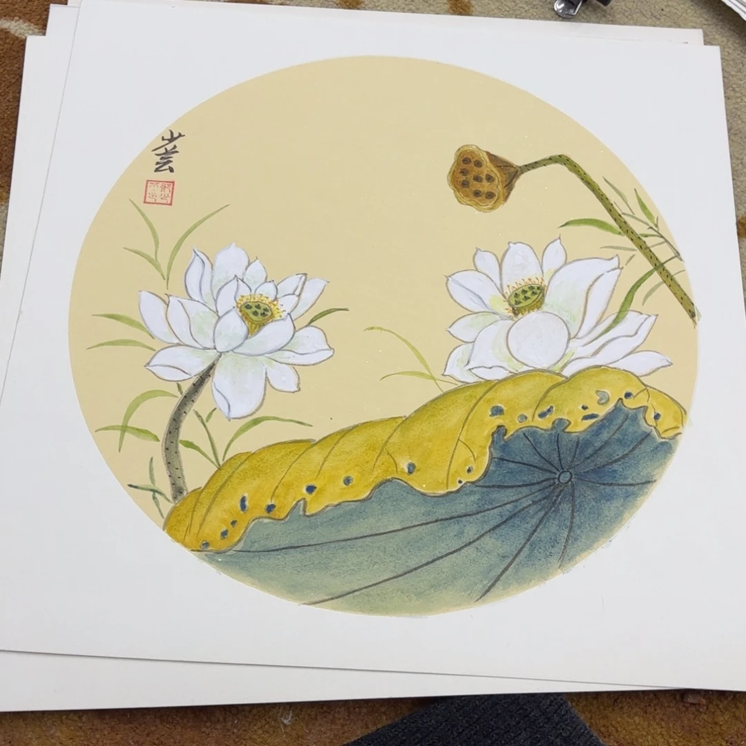 国画38-38卡纸作品艺