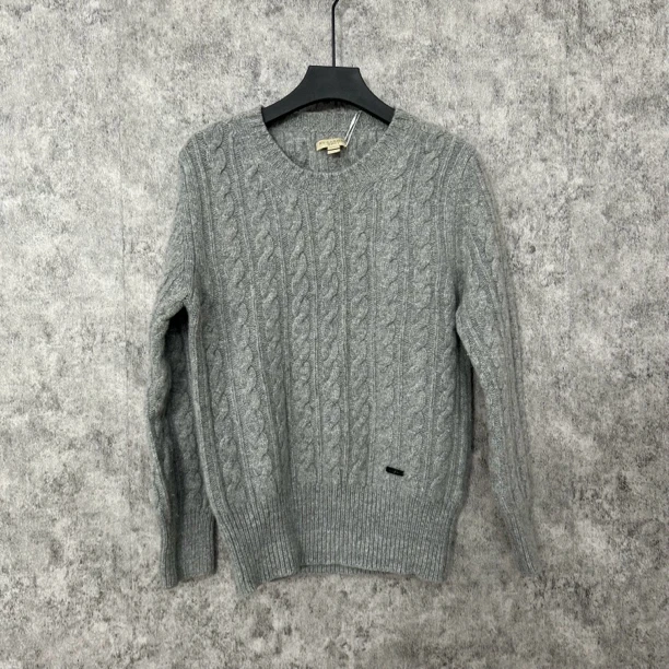 95新 BURBERRY/博柏利 Burberry 灰色圆领毛衣