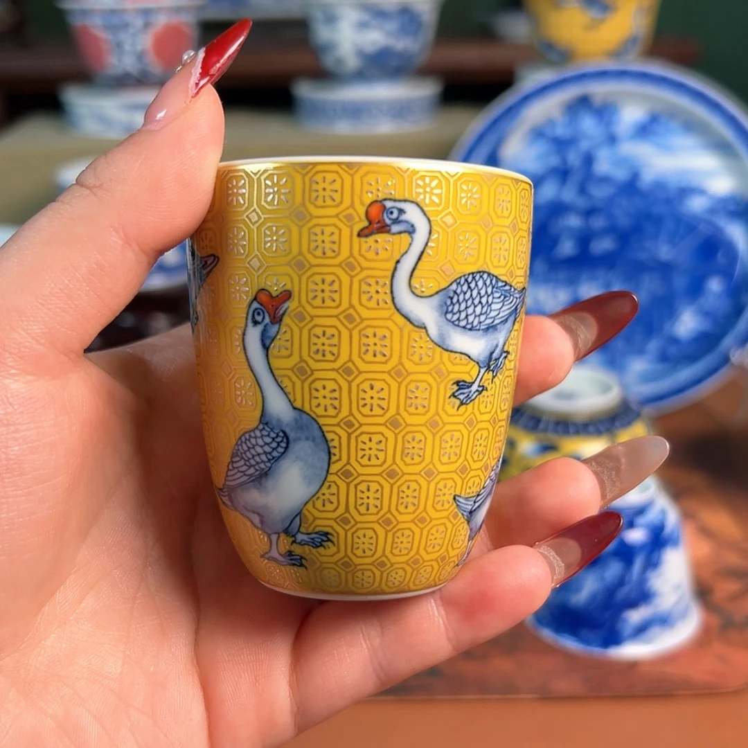 【闪购商品】杯水造 错金银大鹅手镏杯