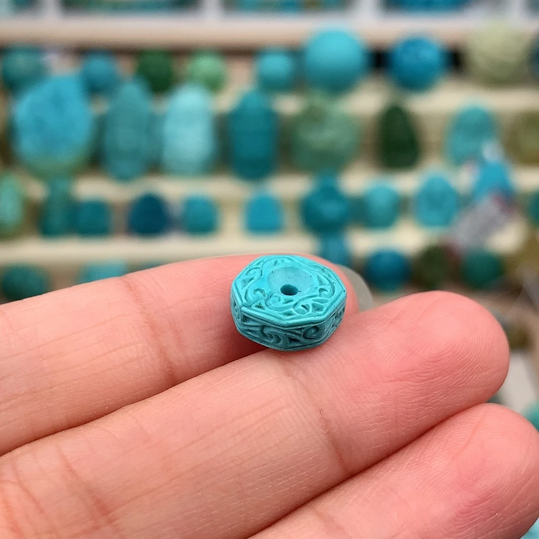 未镶嵌绿松石珠宝奇石9.7