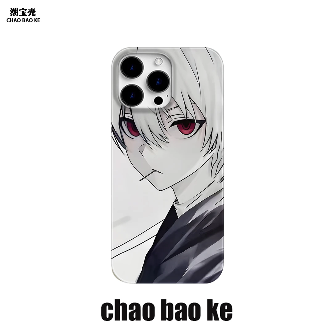 动漫男孩手机壳适用于苹果16promax二次元iphone15/14/13/12p小众